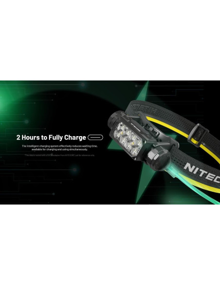 Linterna Frontal Nitecore HC65 UHE 2000 Lúmenes Recargable USB-C Linterna Frontal Nitecore HC65 UHE 2000 Lúmenes Recargable USB-C