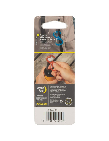 NITE IZE S-Biner Ahhh - Mosquetón Doble con Abridor de Botellas