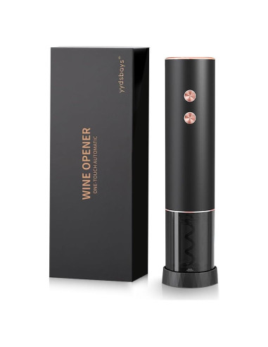 Abridor de Botellas de Vino Eléctrico YYDSBAYS Dorado Recargable