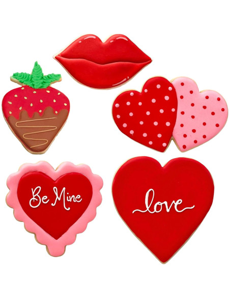 Set de Cortadores de Galletas San Valentín Ann Clark 5 Piezas Set de Cortadores de Galletas San Valentín Ann Clark 5 Piezas