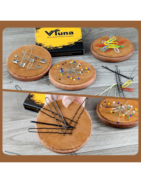 Soporte Magnético de Madera VTUNA para Pinzas y Clips - 1 Pieza Soporte Magnético de Madera VTUNA para Pinzas y Clips - 1 Pieza