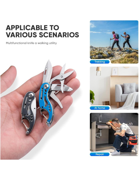 Llave MultiHerramienta 7 en 1 XXOK Negra Compacta EDC Llave MultiHerramienta 7 en 1 XXOK Negra Compacta EDC