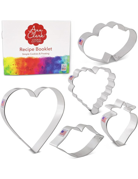 Set de Cortadores de Galletas San Valentín Ann Clark 5 Piezas Set de Cortadores de Galletas San Valentín Ann Clark 5 Piezas