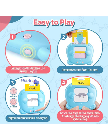Tarjetas Flash Hablantes AHJ para Niños 1-6 Años - 224 Palabras Tarjetas Flash Hablantes AHJ para Niños 1-6 Años - 224 Palabras