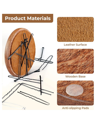 Soporte Magnético de Madera VTUNA para Pinzas y Clips - 1 Pieza