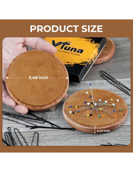 Soporte Magnético de Madera VTUNA para Pinzas y Clips - 1 Pieza Soporte Magnético de Madera VTUNA para Pinzas y Clips - 1 Pieza