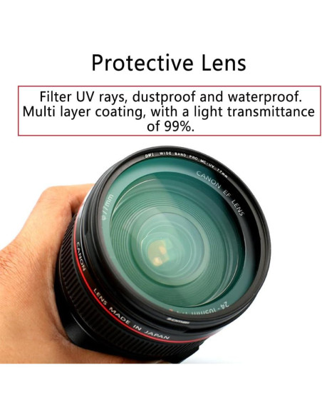 Filtro UV ZOMEI 40.5mm para Lentes de Cámara DSLR Filtro UV ZOMEI 40.5mm para Lentes de Cámara DSLR