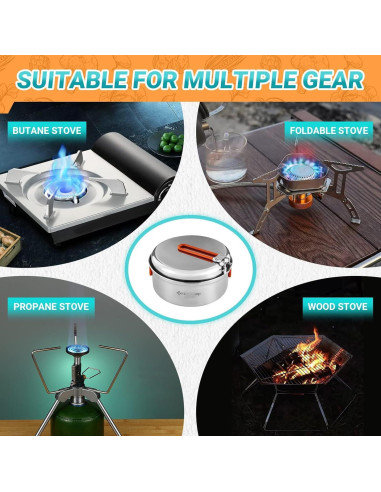 Juego de Utensilios de Cocina Camping KingCamp 17 Piezas