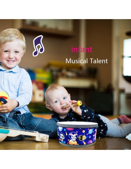 Juego de Batería Infantil Blvochnnt 20 cm con 2 Baquetas Juego de Batería Infantil Blvochnnt 20 cm con 2 Baquetas