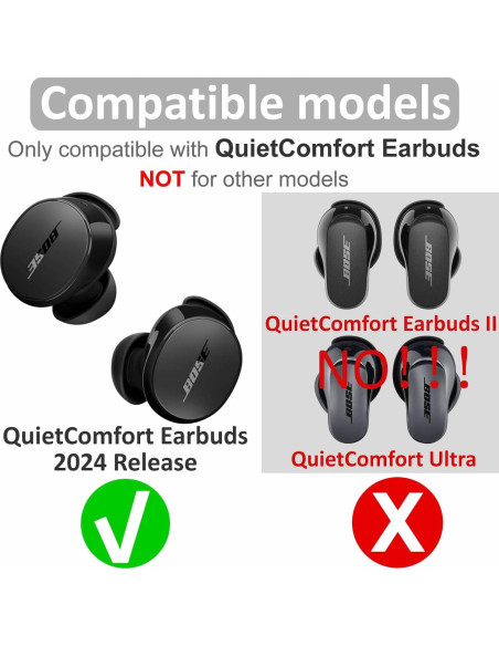6 Pares Puntas de Oído Silicona Suave IiEXCEL S/M/L para Bose QuietComfort 2024 6 Pares Puntas de Oído Silicona Suave IiEXCEL S/M/L para Bose QuietComfort 2024
