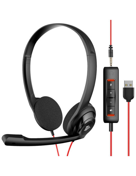 Auriculares NUBWO HW02 USB y 3.5mm con Micrófono - 5 Paquetes Auriculares NUBWO HW02 USB y 3.5mm con Micrófono - 5 Paquetes