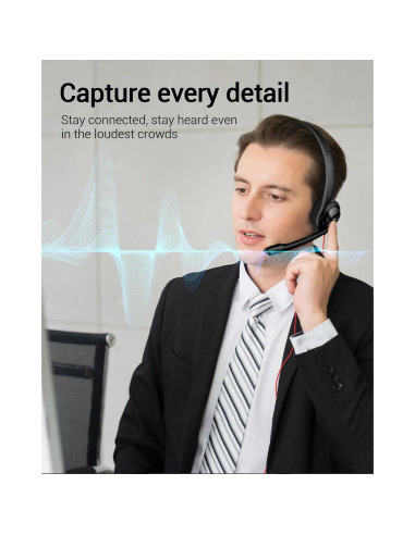 Auriculares NUBWO HW02 USB y 3.5mm con Micrófono - 5 Paquetes