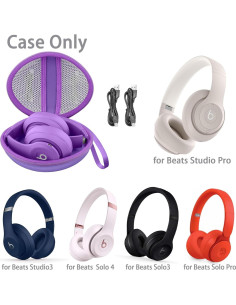 Funda Dura co2CREA para Auriculares Beats Studio Pro - Púrpura 2