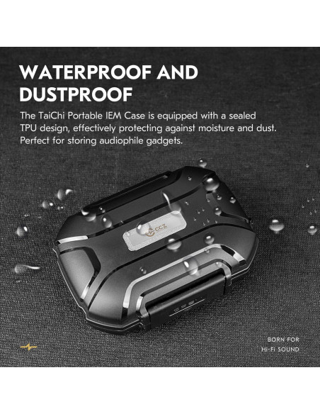 Funda Dura CCZ Taichi para Auriculares IEM - Negro Funda Dura CCZ Taichi para Auriculares IEM - Negro