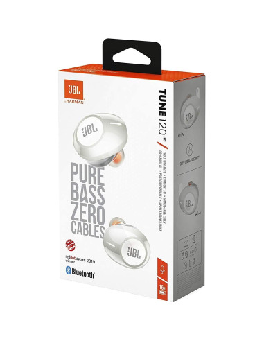 Auriculares Inalámbricos JBL Tune 120TWS con Estuche Duro Deluxe