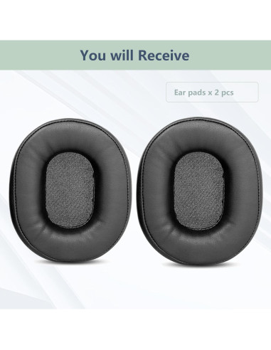 Almohadillas de Reemplazo para Auriculares Redragon H510 Zeus - Cuero y Espuma