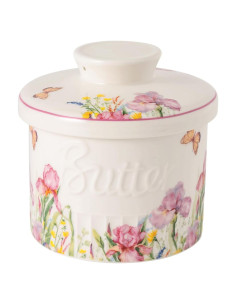 Crock de Mantequilla Cerámico TEATALK 198g Diseño Francés