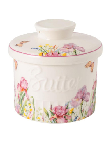 Crock de Mantequilla Cerámico TEATALK 198g Diseño Francés