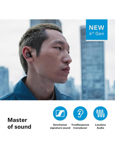 Auriculares Inalámbricos Sennheiser MOMENTUM True Wireless 4 Plata