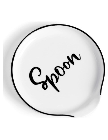 Soporte de Cuchara de Cerámica GDCZ Blanco 12.7 cm Apto Lavavajillas