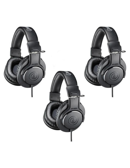 Auriculares de Monitoreo Profesional Audio-Technica ATH-M20x - 15-20kHz, 3 Piezas Auriculares de Monitoreo Profesional Audio-Technica ATH-M20x - 15-20kHz, 3 Piezas