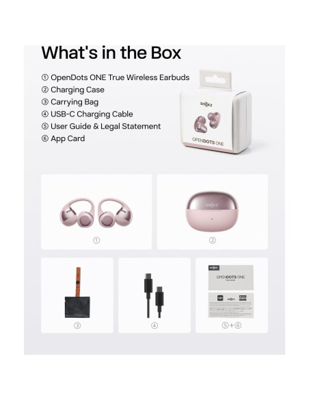 Auriculares Bluetooth SHOKZ OpenDots UNO - Audio Dolby, Resistente al Agua Auriculares Bluetooth SHOKZ OpenDots UNO - Audio Dolby, Resistente al Agua