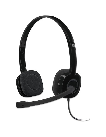 Auriculares Estéreo Logitech H151 con Micrófono y Control de Volumen Auriculares Estéreo Logitech H151 con Micrófono y Control de Volumen