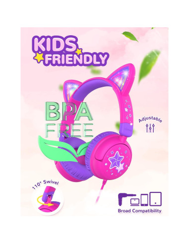 Auriculares iClever Lollipop para Niños con Cancelación de Ruido