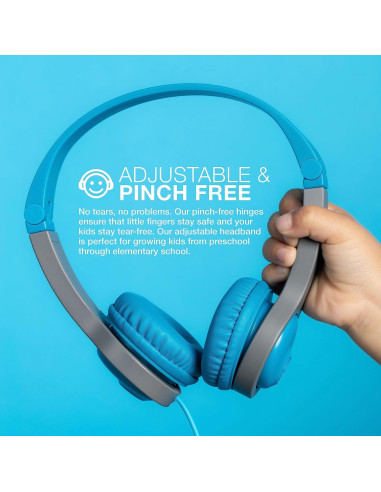 Auriculares Plegables JLab JBuddies Gen 2 para Niños Azul/Gris