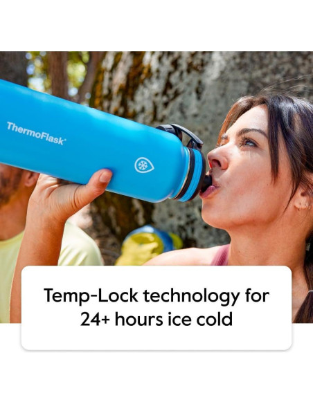 Botellas de Agua ThermoFlask 1.18L Acero Inoxidable 2 Piezas Botellas de Agua ThermoFlask 1.18L Acero Inoxidable 2 Piezas
