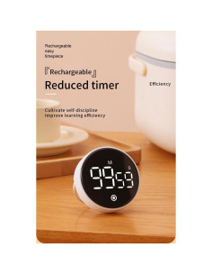 Temporizador Digital NVCVIDS F2 Recargable con Pantalla LED 2