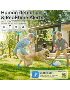 Cámara de Seguridad WiFi Heemketz 2K con Luz y Audio 2