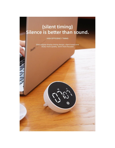 Temporizador Digital NVCVIDS F2 Recargable con Pantalla LED Temporizador Digital NVCVIDS F2 Recargable con Pantalla LED