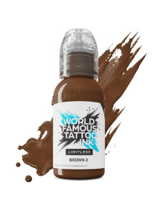 Tinta para Tatuajes World Famous - Marrón 2 - 22.68 g