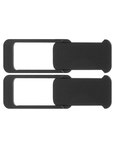 Cubierta de Webcam Deslizante Artibetter - 2 Piezas ABS Negra