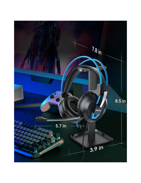 Auriculares Gaming Voistek V9 Azul 50mm con Micrófono Cancelación Ruido Auriculares Gaming Voistek V9 Azul 50mm con Micrófono Cancelación Ruido