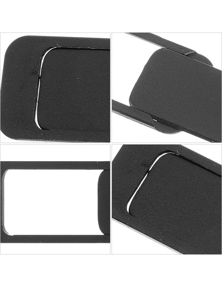 Cubierta de Webcam Deslizante Artibetter - 2 Piezas ABS Negra Cubierta de Webcam Deslizante Artibetter - 2 Piezas ABS Negra