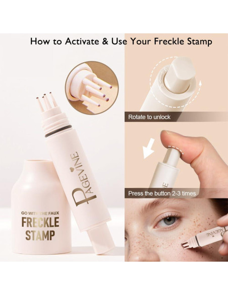 Bolígrafo de Sello de Pecas Falsas BAISEN DIARY 9.5cm Claro Bolígrafo de Sello de Pecas Falsas BAISEN DIARY 9.5cm Claro