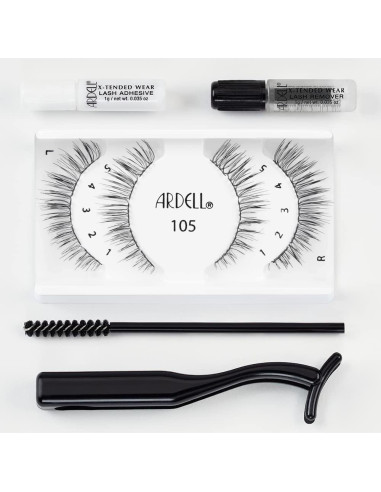 Pestañas Ardell X-tended Wear 105 - Kit 4 Paquetes Larga Duración
