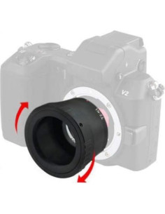 Adaptador de lente T Mount T2 N1 Astromania para Nikon 1 2