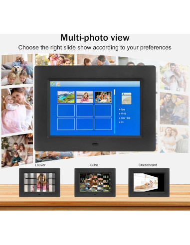Marco de Fotos Digital Irednolw 7" HD USB/SD Control Remoto