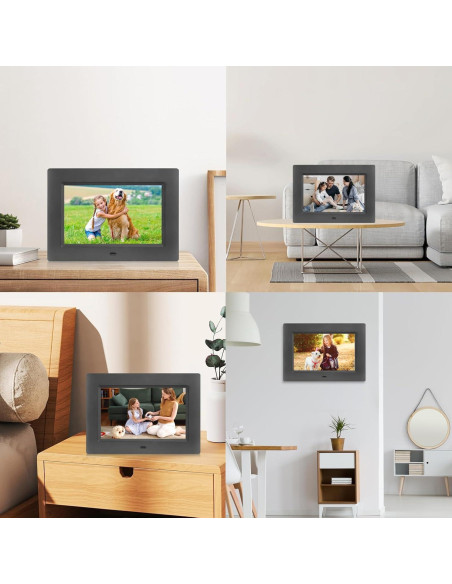 Marco de Fotos Digital Irednolw 7" HD USB/SD Control Remoto