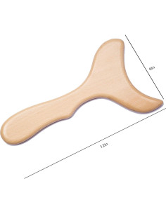 Herramienta de Gua Sha de Madera Allshow 30.48x15.24cm 2