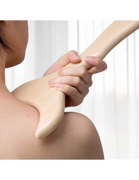 Herramienta de Gua Sha de Madera Allshow 30.48x15.24cm Herramienta de Gua Sha de Madera Allshow 30.48x15.24cm