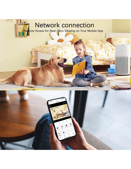 Cámara de Seguridad Interior Kelucimy H1 1080P Wi-Fi con Visión Nocturna Cámara de Seguridad Interior Kelucimy H1 1080P Wi-Fi con Visión Nocturna