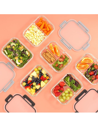 Contenedores de Almacenamiento de Alimentos JoyJolt 5 Piezas 1.04L