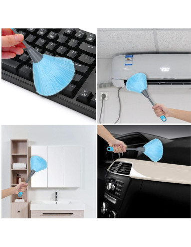 8 Plumeros de Microfibra FVIEXE para Limpiar Teclados y Pantallas
