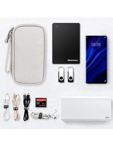 Bolsa Organizadora de Cables AYANICA Rosa 20x12cm Resistente al Agua