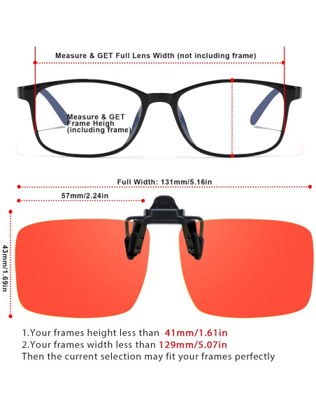 Gafas Clip-On Bloqueadoras de Luz Azul VIEWBETTER 3 Pcs Gafas Clip-On Bloqueadoras de Luz Azul VIEWBETTER 3 Pcs
