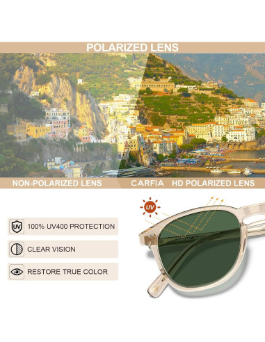 Gafas de sol polarizadas Carfia TS5285-L amarillas para hombres